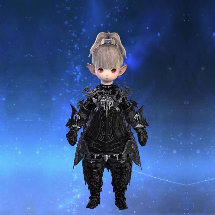 Prestige High Allagan Cuirass of Striking's gearset image female model.