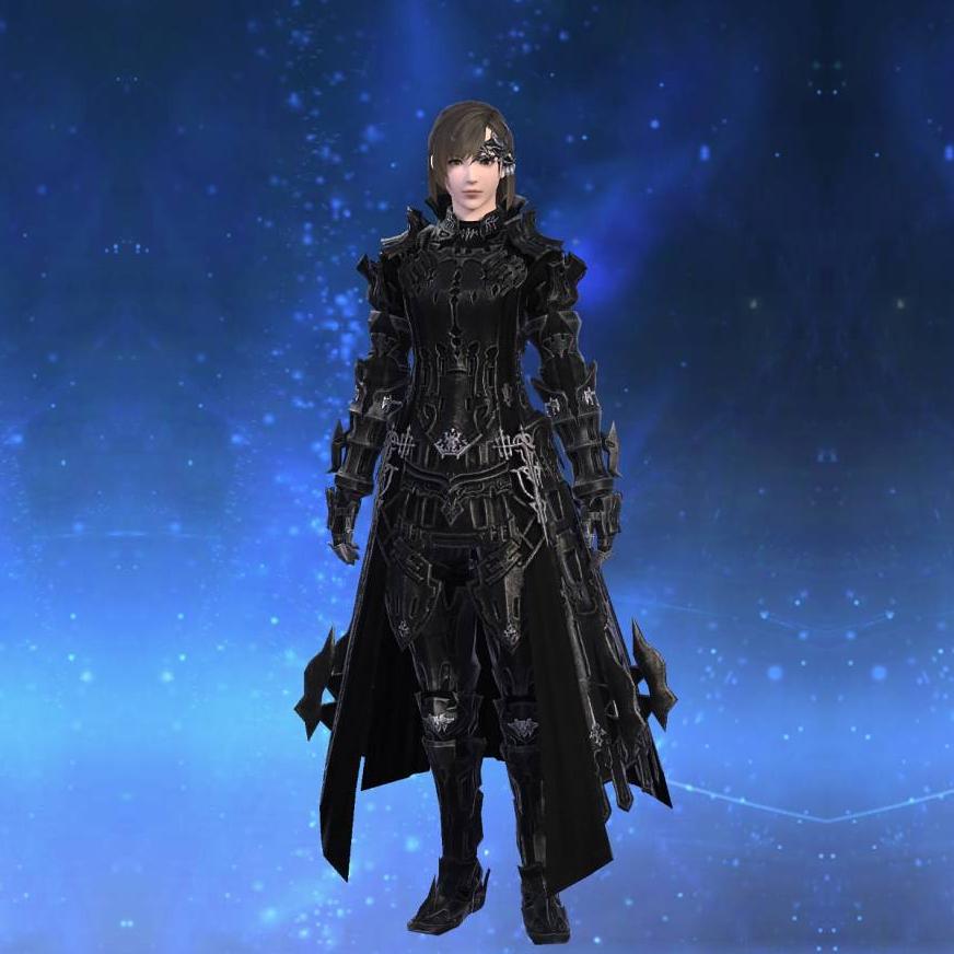 Prestige Heavy High Allagan Coat's gearset image female.