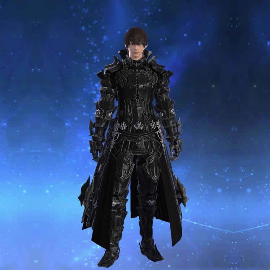 Prestige Heavy High Allagan Coat's gearset image male.