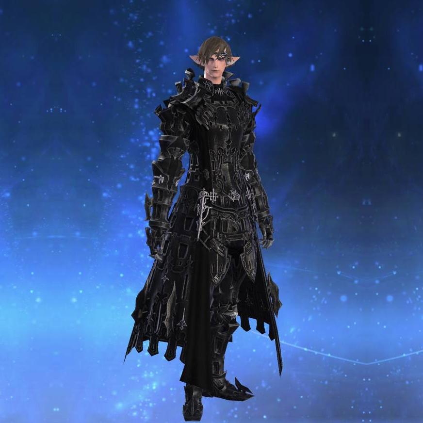 Prestige Heavy High Allagan Coat's gearset image male model.
