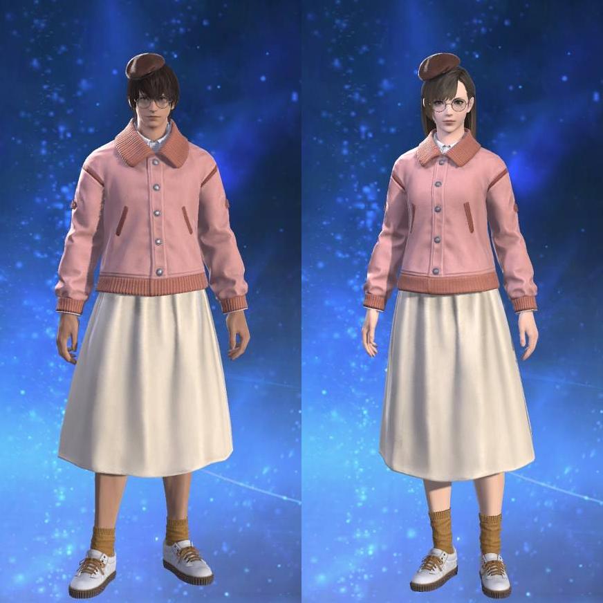 Buttoned Varsity Jacket's gearset image.