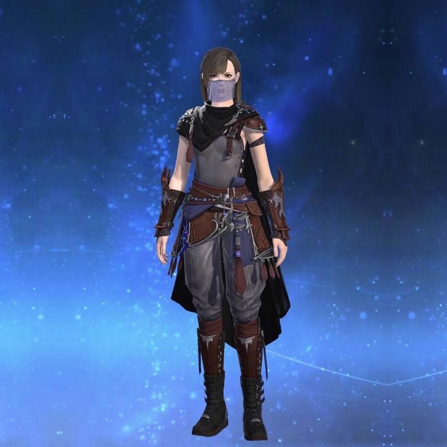 Moonward Cloak of Striking's gearset image female.