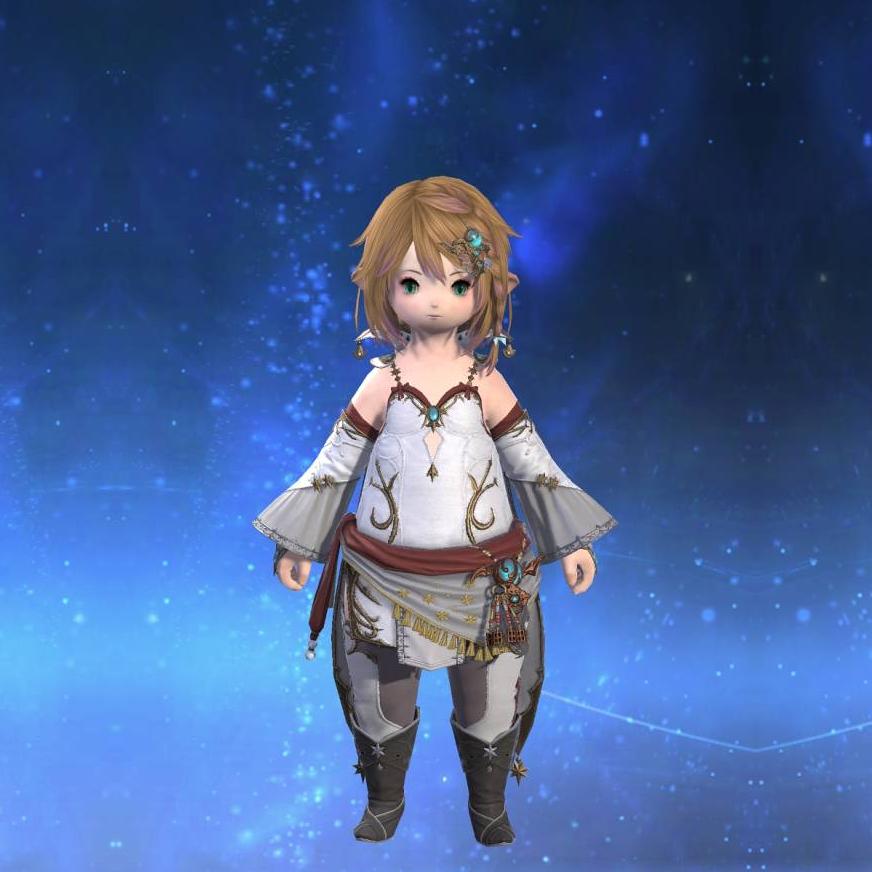 Moonward Top of Healing's gearset image female model.