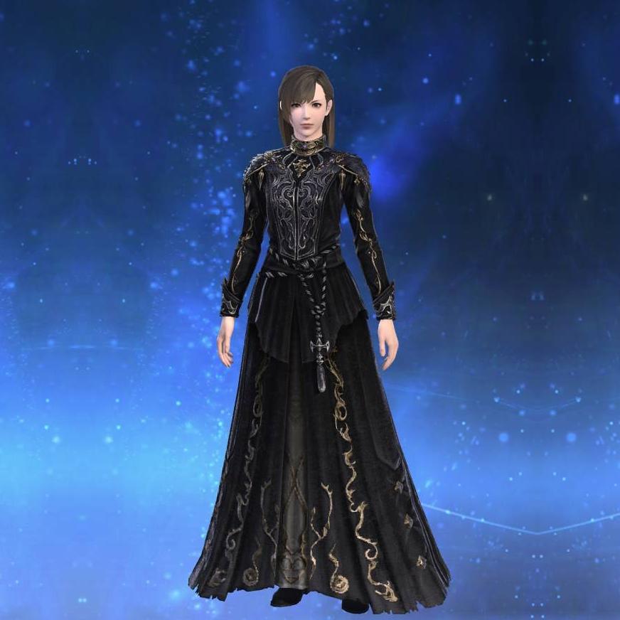 Ornate Rinascita Coat of Casting's gearset image female.