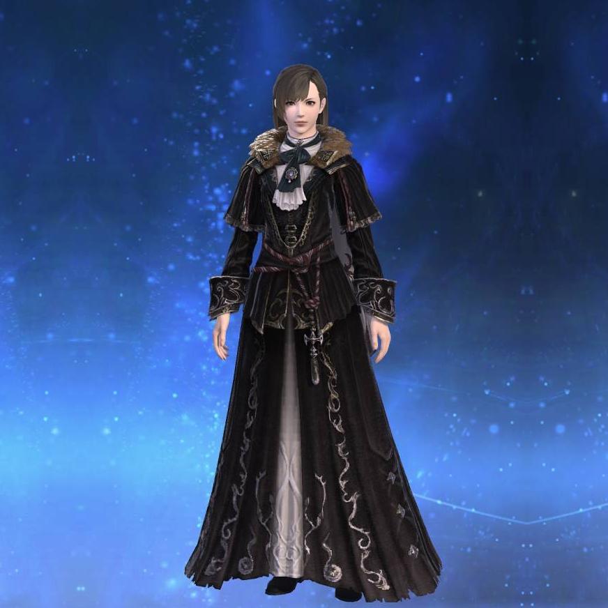 Ornate Rinascita Coat of Healing's gearset image female.