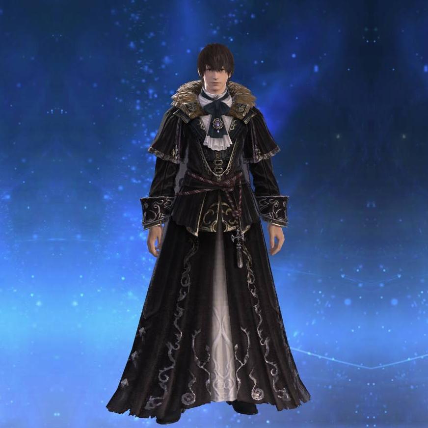 Ornate Rinascita Coat of Healing's gearset image male.