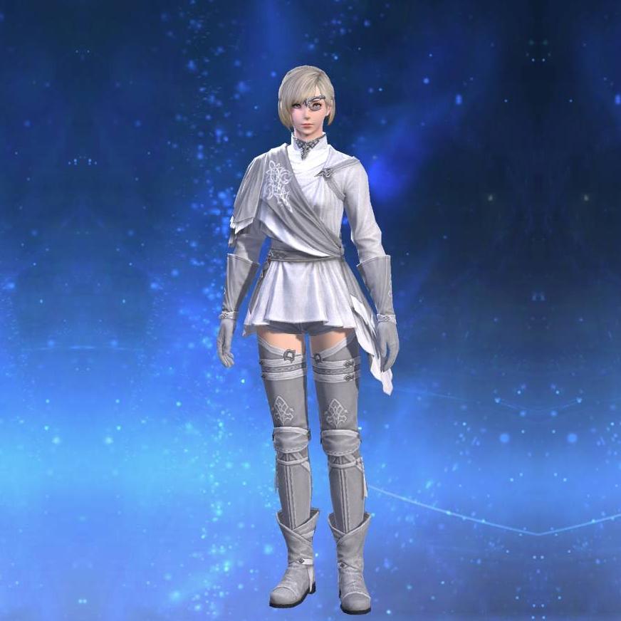 Limbo Himation of Scouting's gearset image female model.