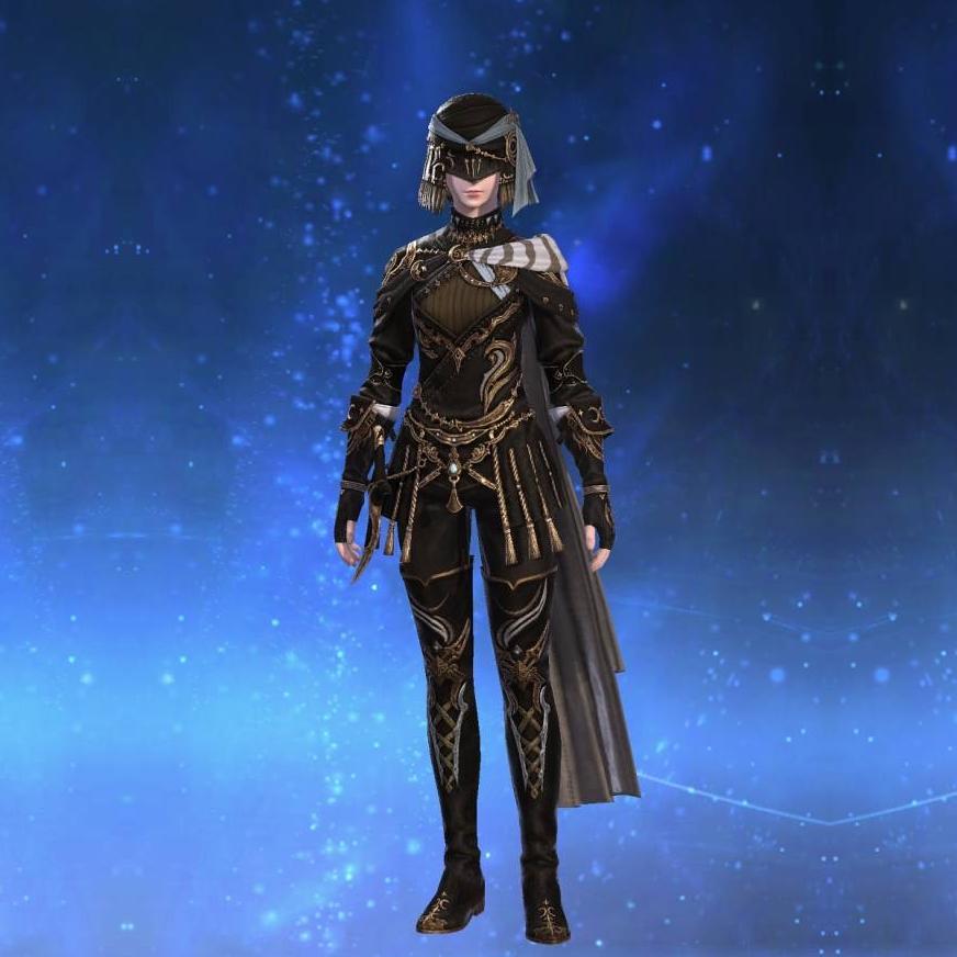 Augmented Lunar Envoy's Gambison of Maiming's gearset image female model.