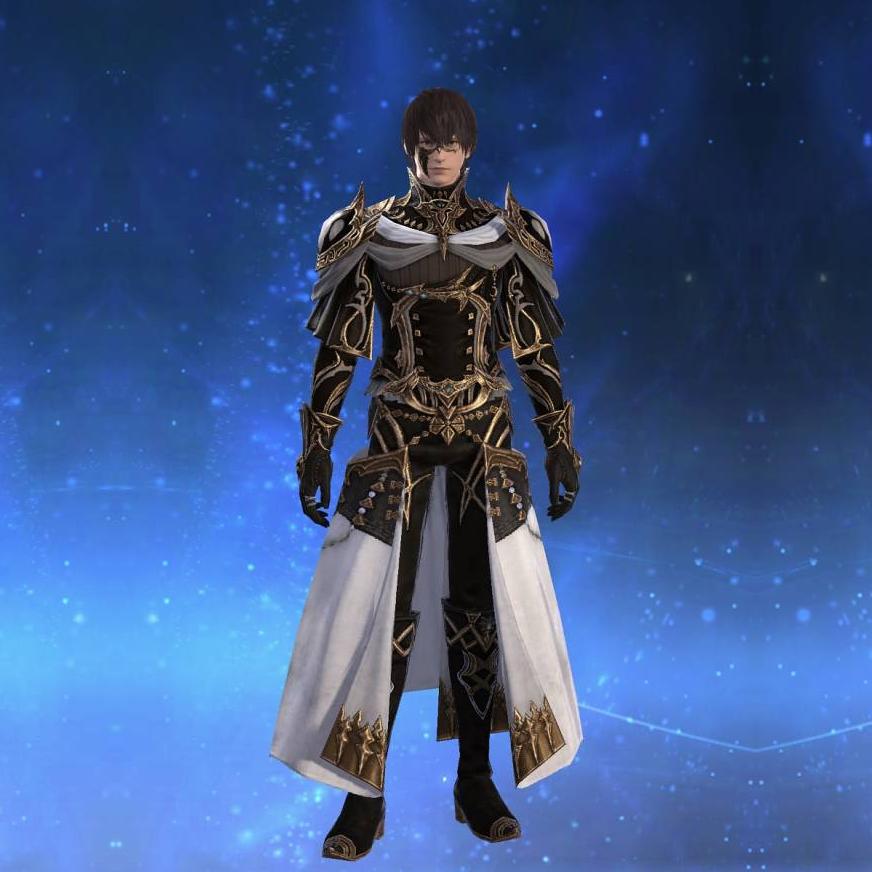 Augmented Lunar Envoy's Jacket of Fending's gearset image male.