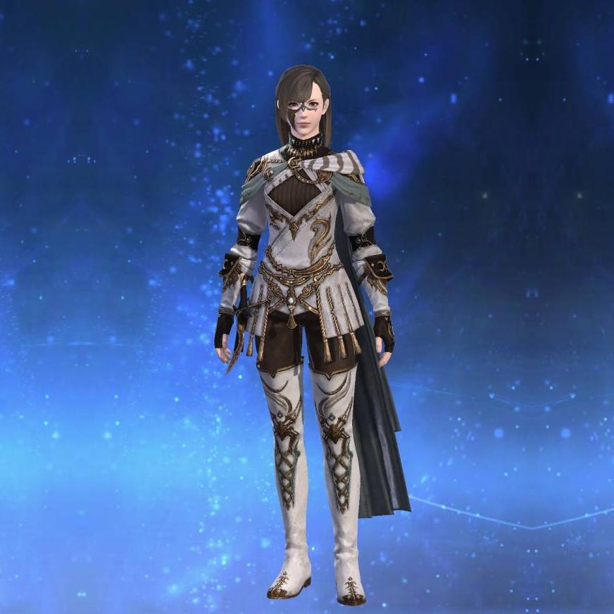 Augmented Lunar Envoy's Gambison of Aiming's gearset image female.