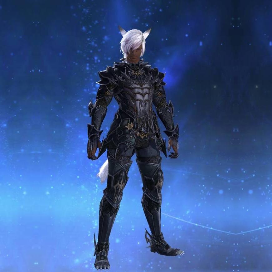 レディアント・ストライカーアタイア's gearset image male model.