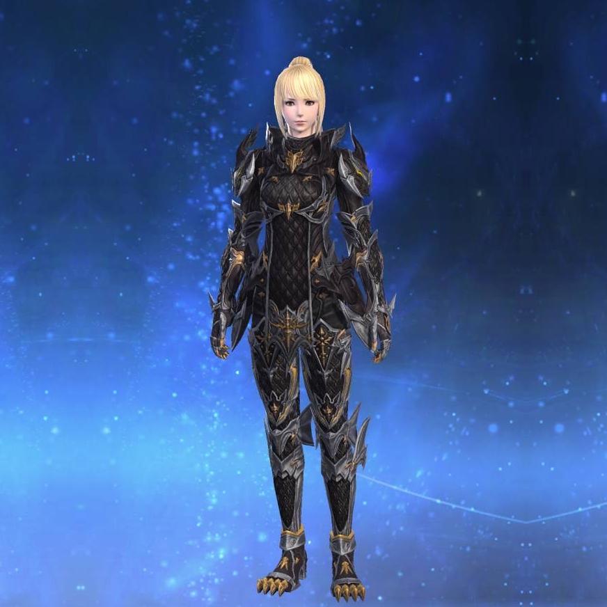 レディアント・ディフェンダーアタイア's gearset image female model.