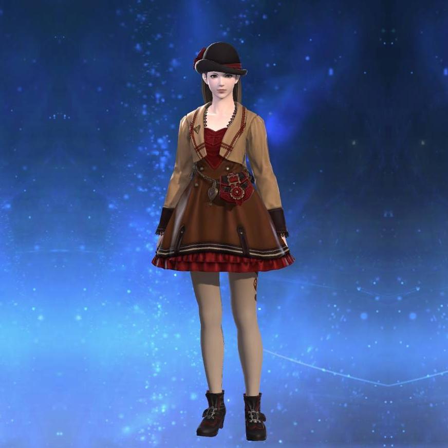 ヴァレンティオンエミセリー・ラッフルドレス's gearset image female.