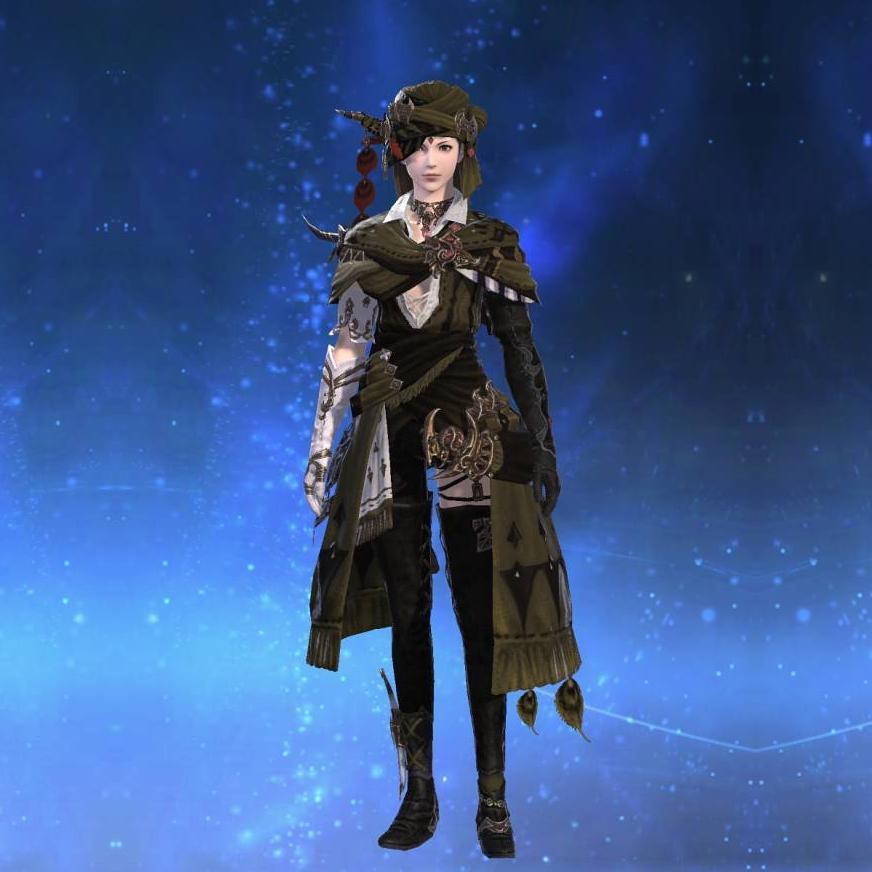 Virtu Aoidos' Cloak's gearset image female.