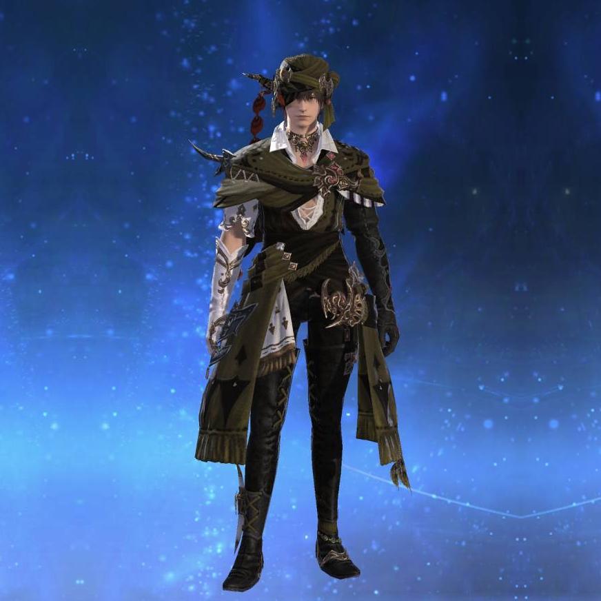 Virtu Aoidos' Cloak's gearset image male.