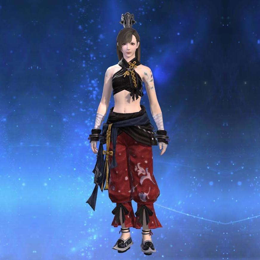 Virtu Tantra Chestwrap's gearset image female model.