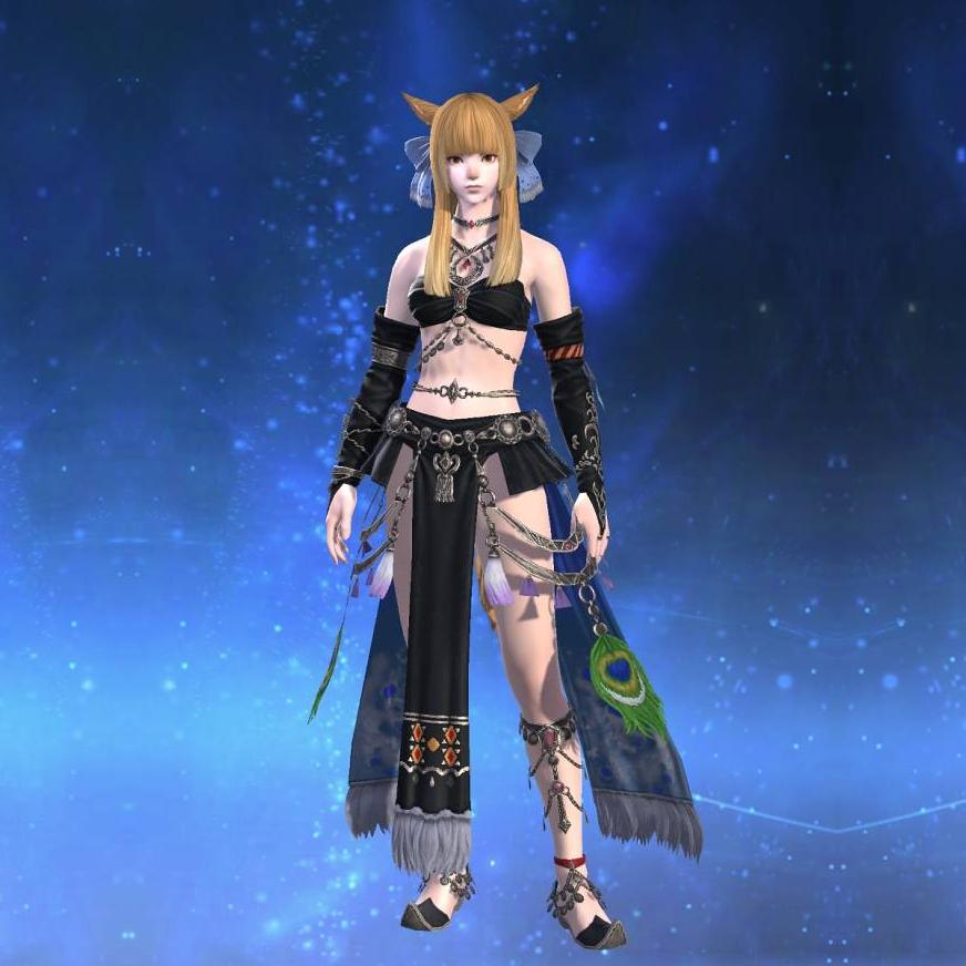 Virtu Dancer's Casaque's gearset image female model.