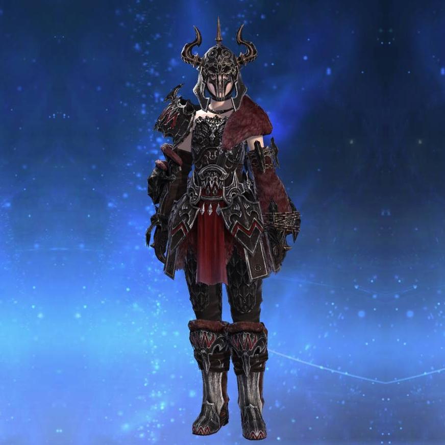 Virtu Ravager's Cuirass's gearset image female.