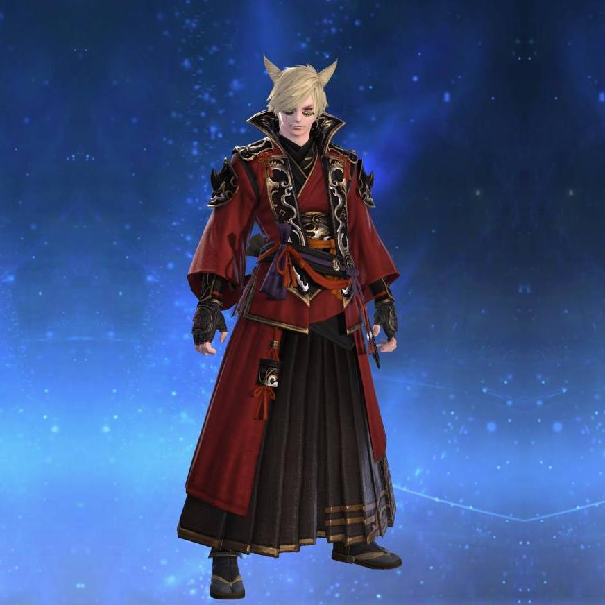 早乙女装束's gearset image male model.