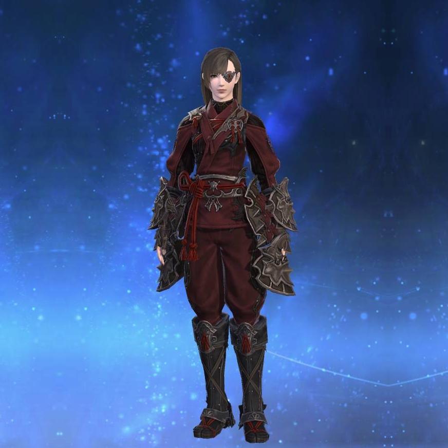 風魔装束・陰【威】's gearset image female.