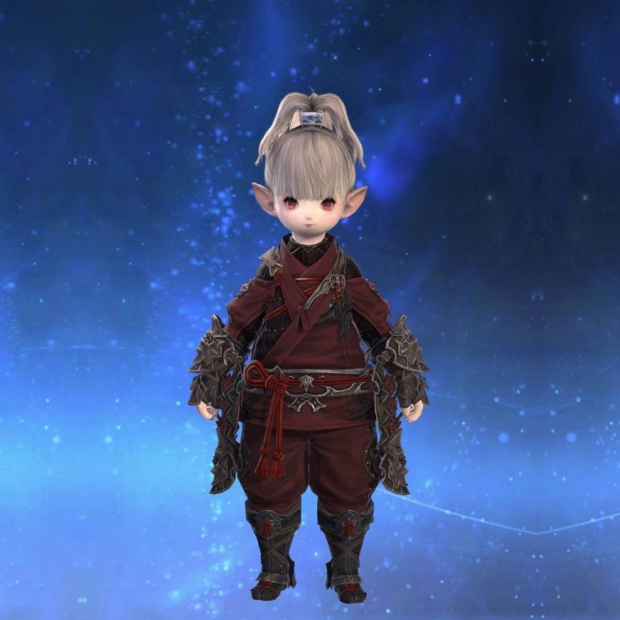 風魔装束・陰【威】's gearset image female model.