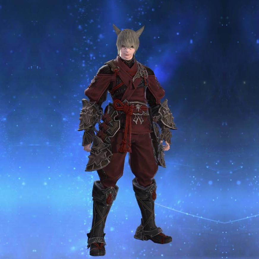 風魔装束・陰【威】's gearset image male model.