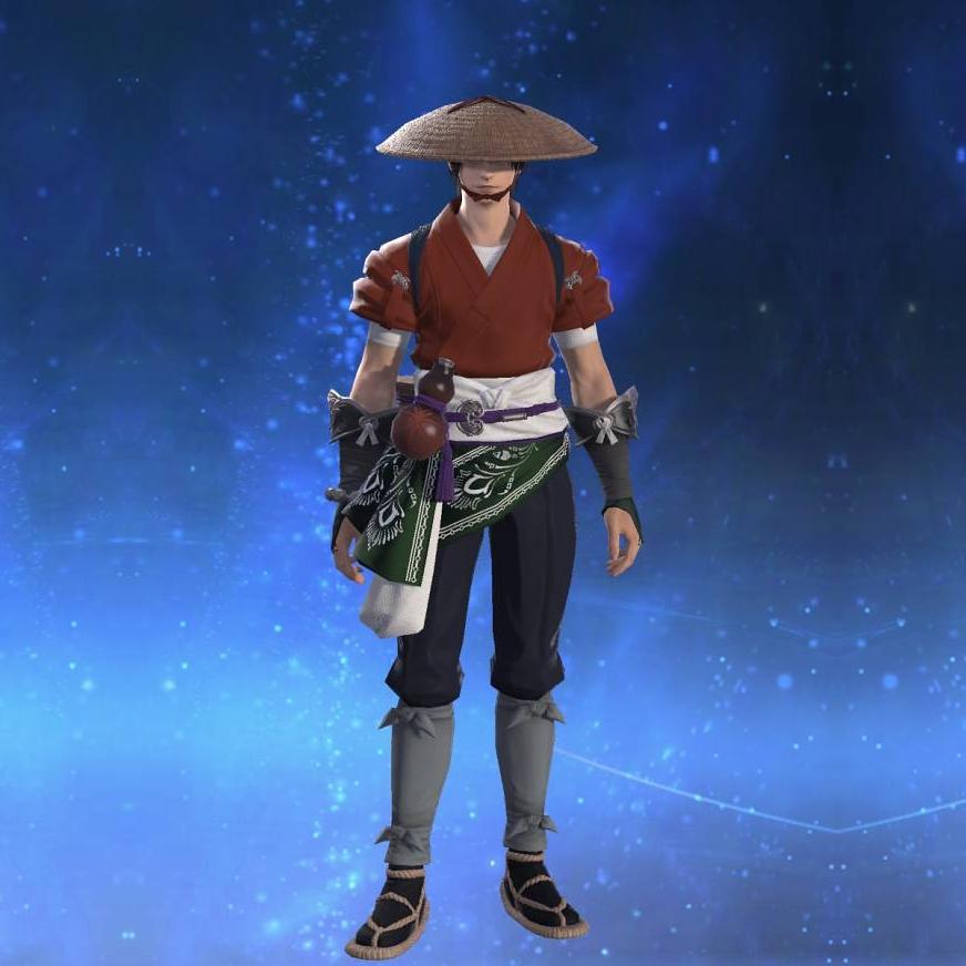 黒麻旅衣's gearset image male.