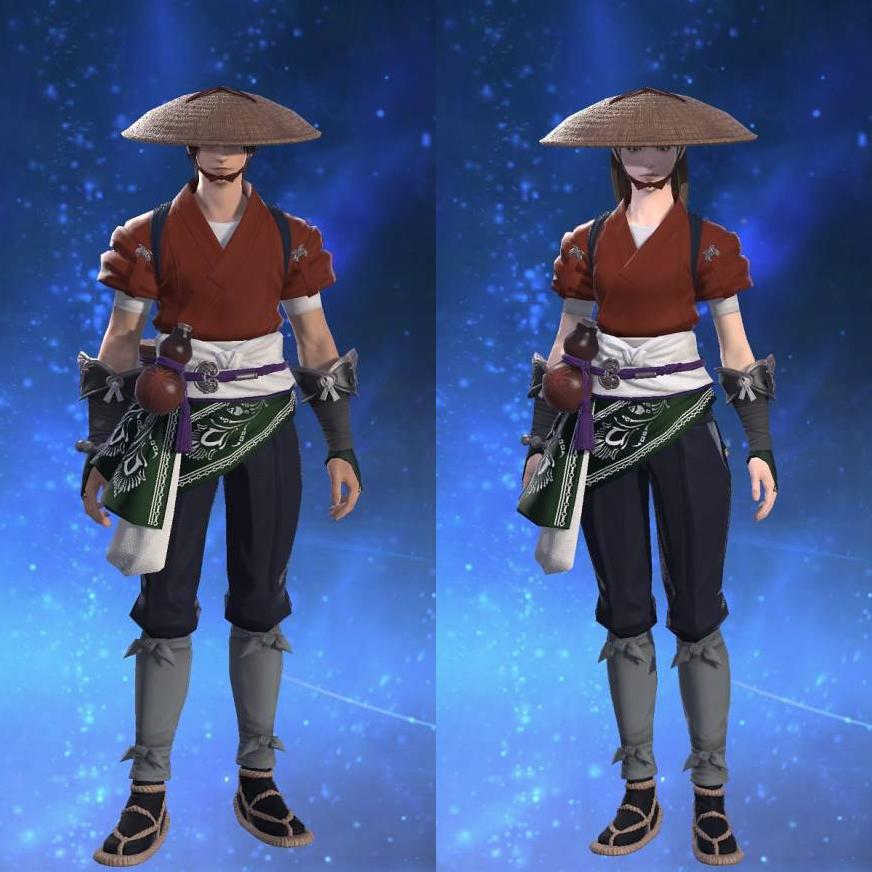 黒麻旅衣's gearset image.