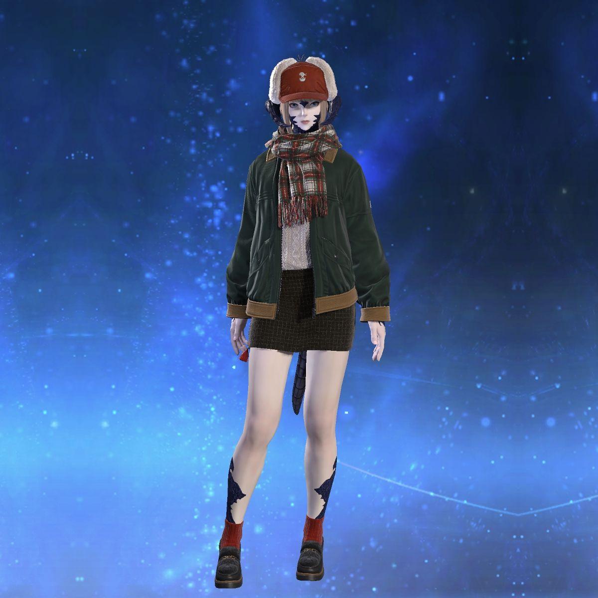 Wintertide Blouson's gearset image female model.