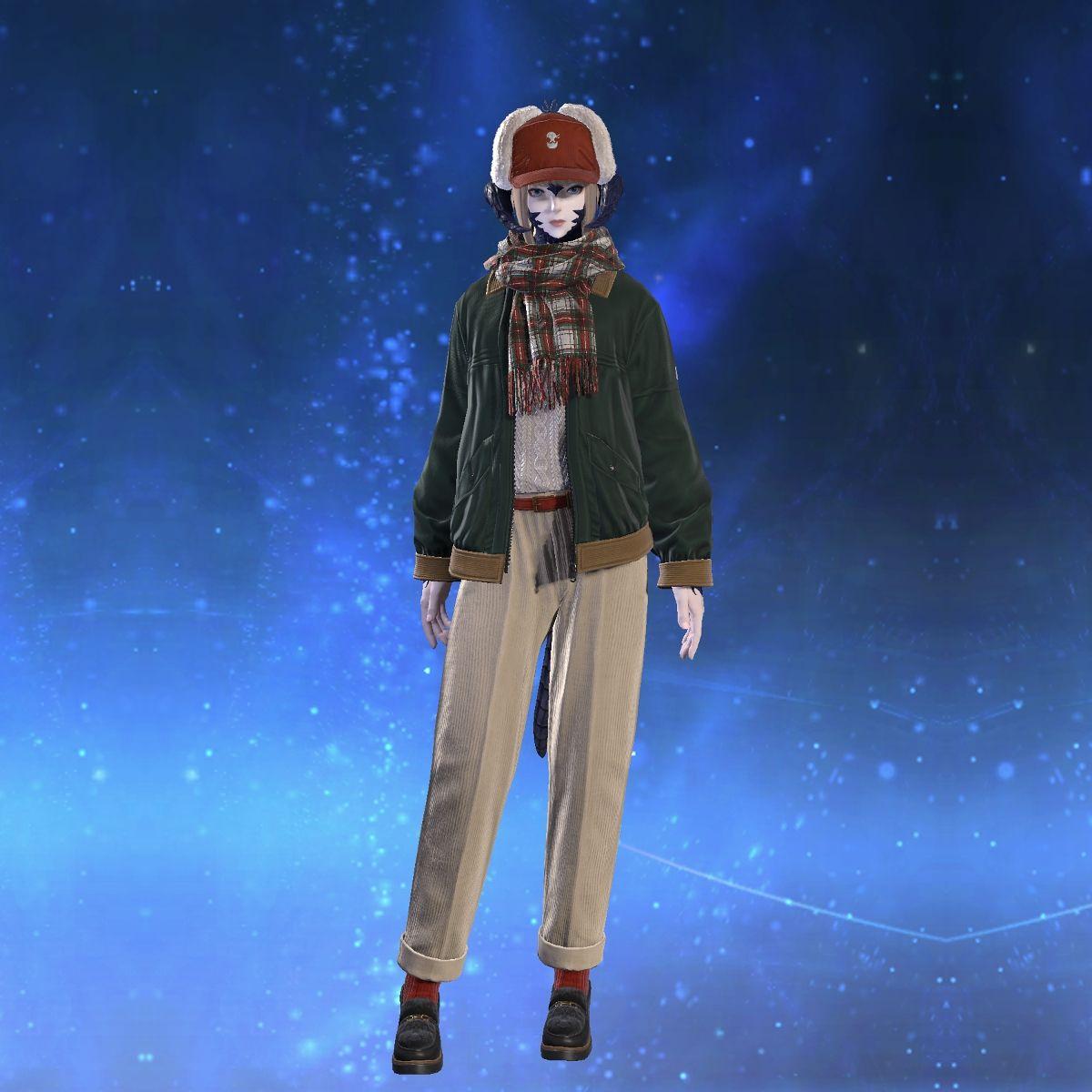 Wintertide Blouson's gearset image female model.