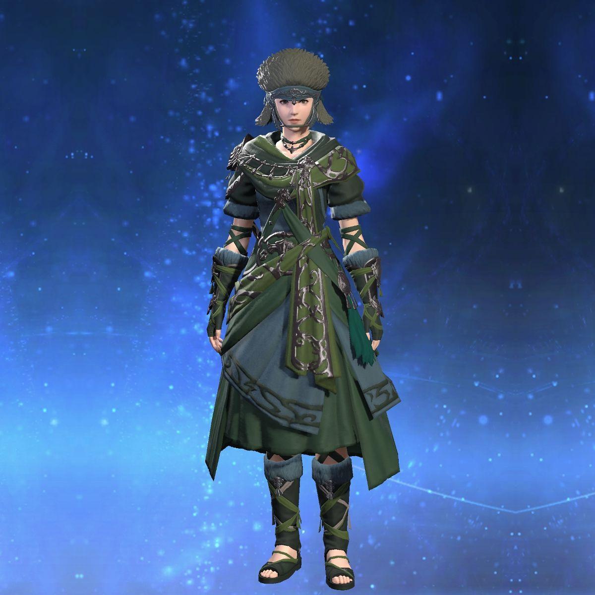 Snow Cotton Tunic of Scouting's gearset image female.