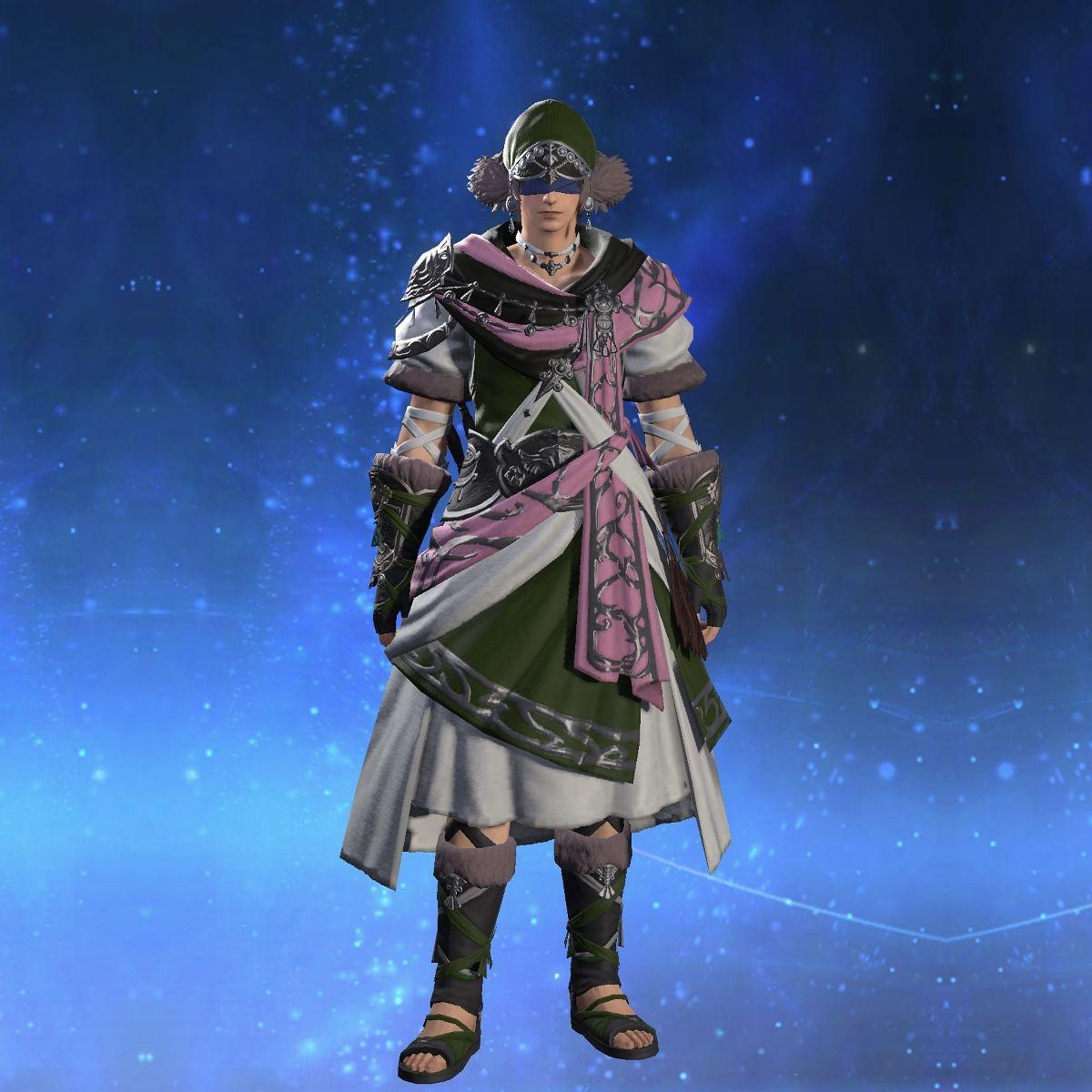 Snow Cotton Tunic of Healing's gearset image male.