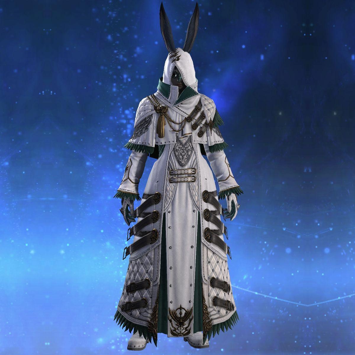 Quetzalli Robe of Healing's gearset image male model.