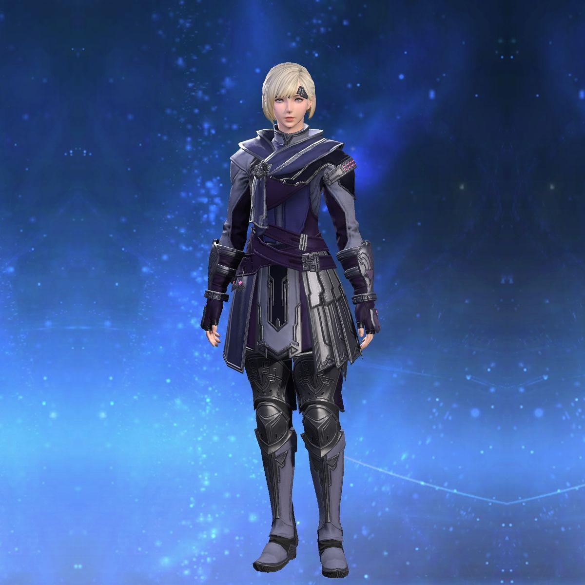 Skydeep Coat of Aiming's gearset image female model.