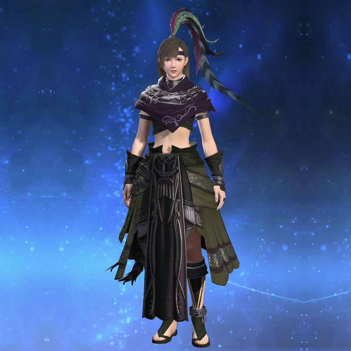 Sarcenet Chestwrap of Scouting's gearset image female.